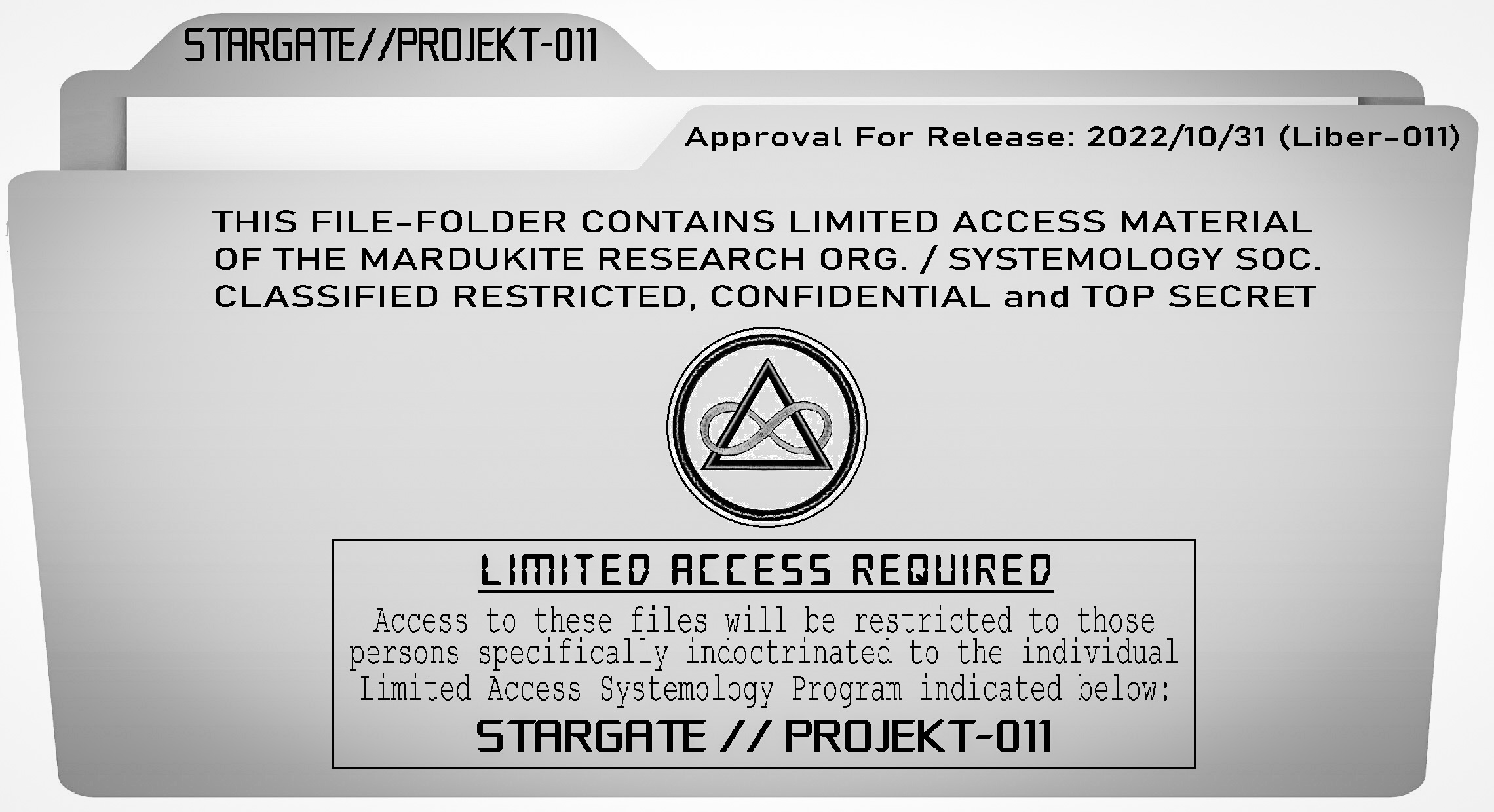 Mardukite Stargate Projekt-011 Limited Access Files